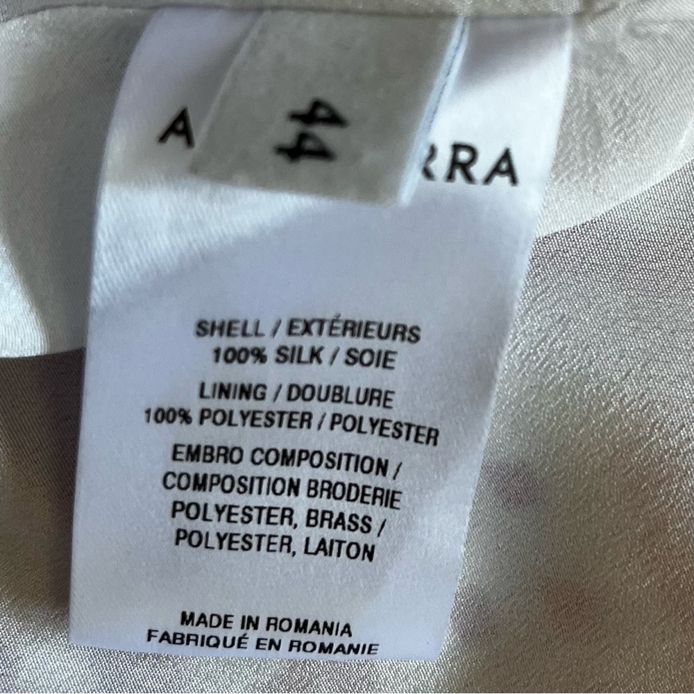ALTUZARRA Tournelle Silk Short-Sleeve Bandana-Print Silk Dress Size 44 or 12 - Picture 7 of 13